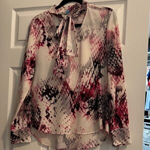 Calvin Klein Elegant Snake Print Blouse